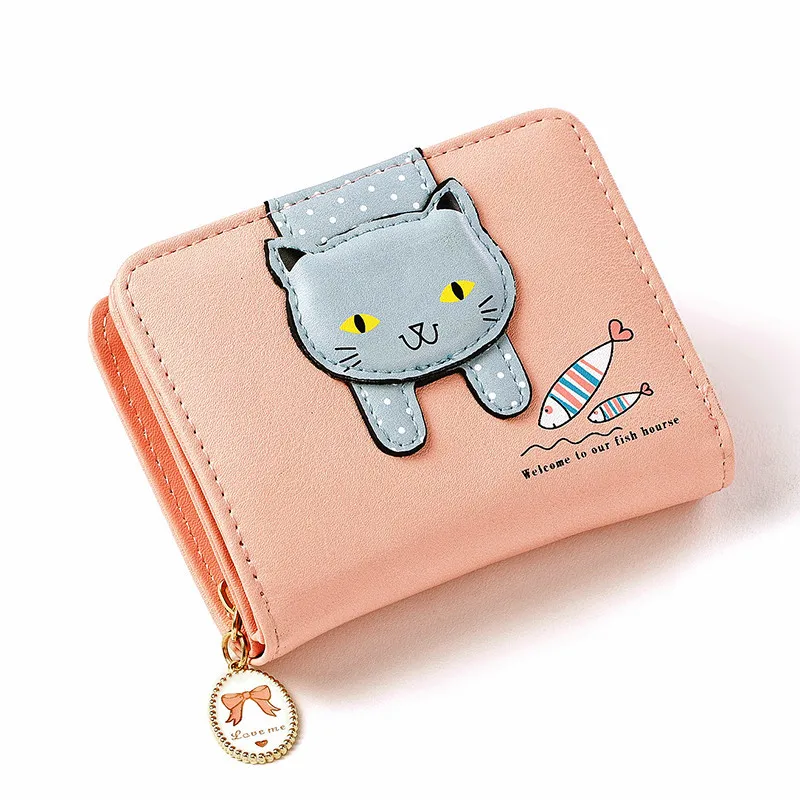 

New Cute Cartoon Wallet PU Leather Women Purse Female Small Money Purses