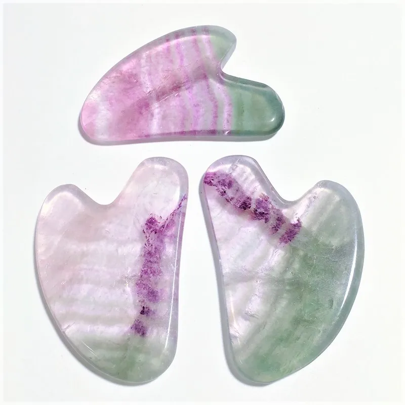 

Buy in bulk fluorite guasha board heart guastone beauty equipment