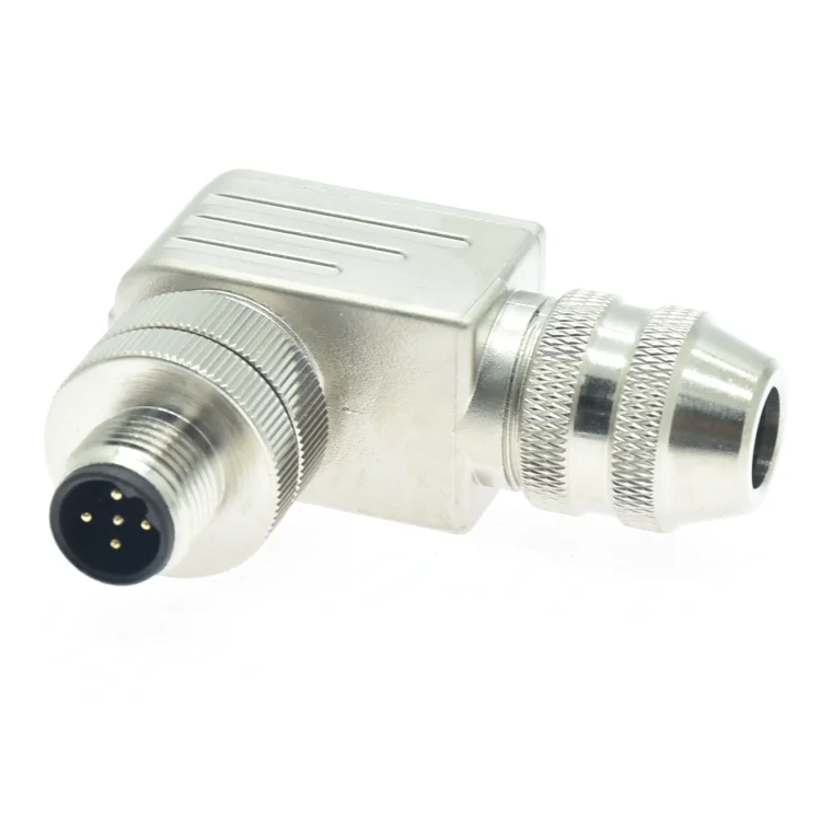 

Westsam M12 5pin connector B code metal Male connector field installation plug connector