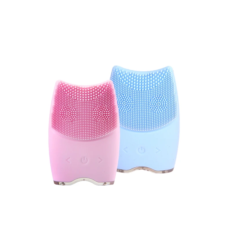 

Portable microcurrent rechargeable silicone ultrasonic face cleaner face cleaning brush electric face cleansing brush