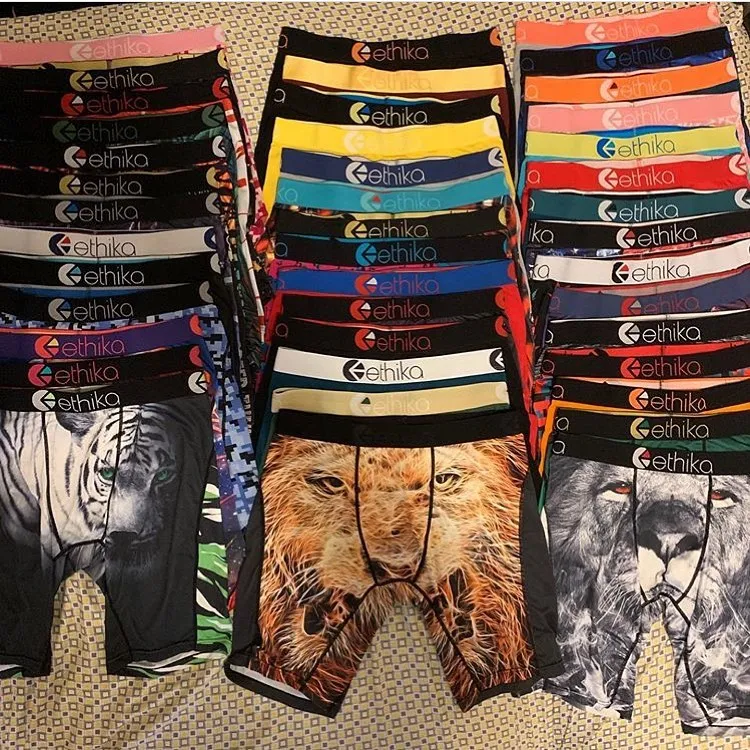 

New style Ethika underwear all white outfits for men YUNTI wholesale ethika men's boxers briefs, As picture show