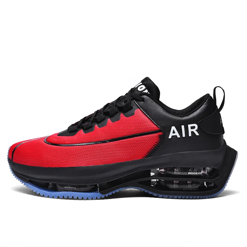 

Hot new style double air cushion avant-garde running shoes increased wear resistance men's sports shoes, Black