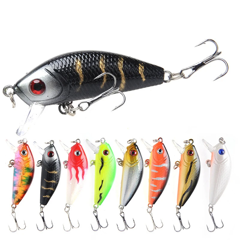 

cheap Minnow Artificial Hard Fishing Lures StickBaits 3.8g/50mm Swimming Fishing Baits Saltwater Wobblers for Fish tackle, 8 colors