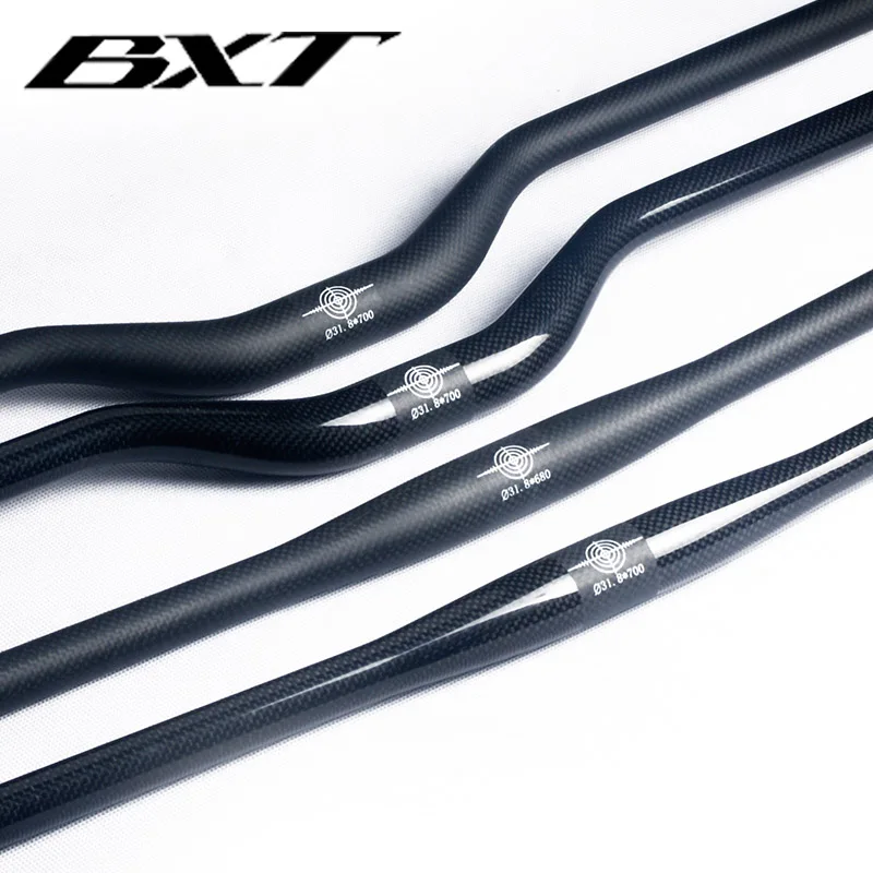 

CARBON MTB HANDLEBAR 620-720mm Carbon Fiber MTB Riser Bar Mountain Bike Flat Handlebar Bicycle Carbon Handlebar