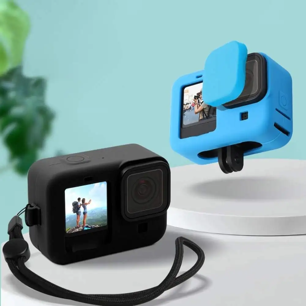 

New For GoPro 9 Accessory Soft Silicone Case Skin Protective Shell Housing for Go Pro 9 Black Action Camera