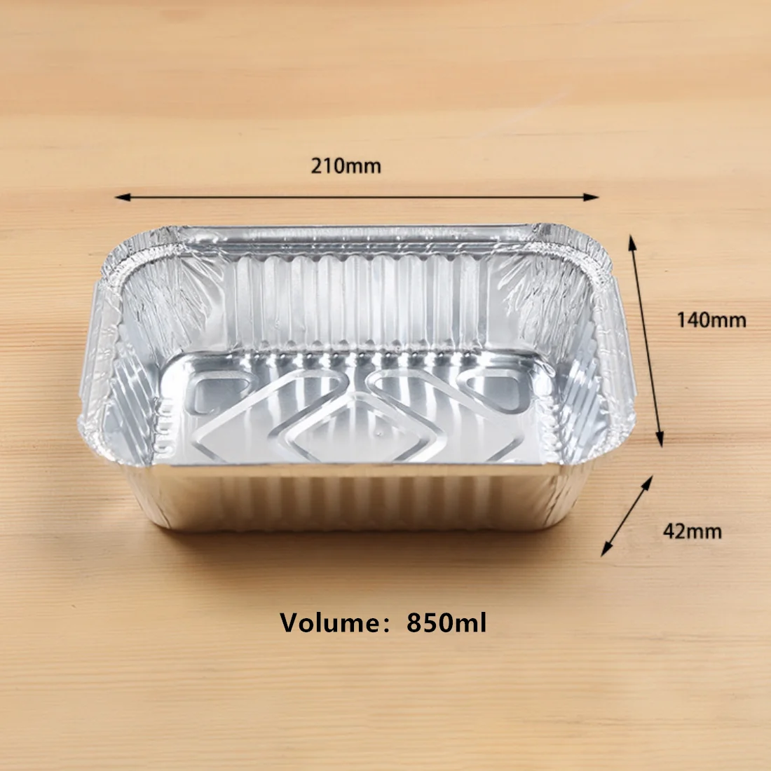 Wholesale Food Grade Disposable Aluminum Foil Carryout Lunch Box