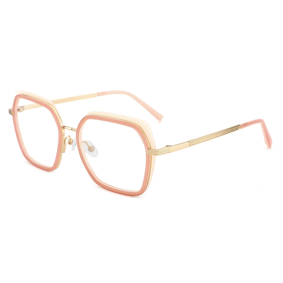 

New arrival Acetate and metal combination eyeglasses frames fashion optical frames