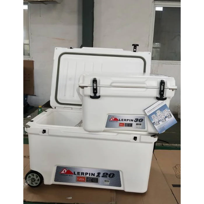 

120L Cooler with wheels for beverage,wheel cooler box for marine,roto molded wheeled cooler