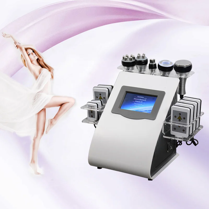 

5 IN 1 40k Cavitation Machine And RF Wrinkle Removal Body Shaping Weight Loss Slimming Ultrasonic Fat Burning Machine