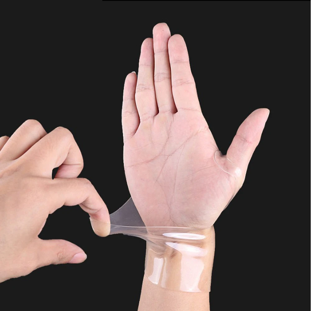 

New arrival high elastic sport protective silicone gel wrist strap bracer muneca de silicona abrazadera correa, Transparent