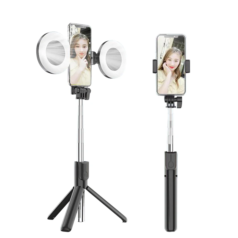 

2020 New L07 Selfie Stick Bluetooth Remote Control fill light Selfie Stick Tripod Adjustable Brightness Fill Light Selfie Stick