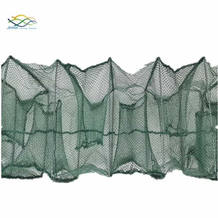 

HDPE Three meters Long Trap Fishing Trap Cast Net Trap Fishing Live Crayfish/Crab/Lobster cages, Brown fish net