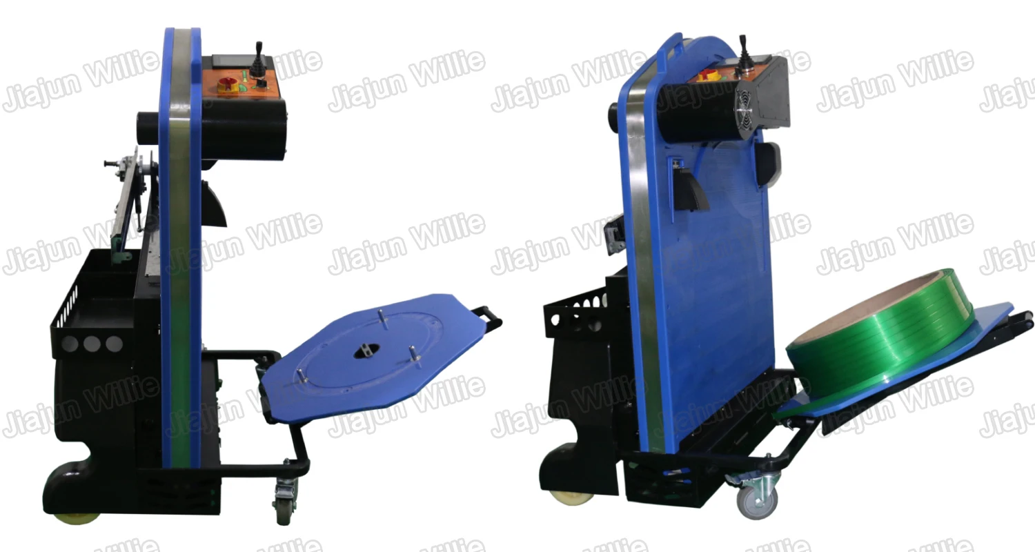 Ergonomic Mobile Pallet Strapping System Of High Quality Strap Feeding