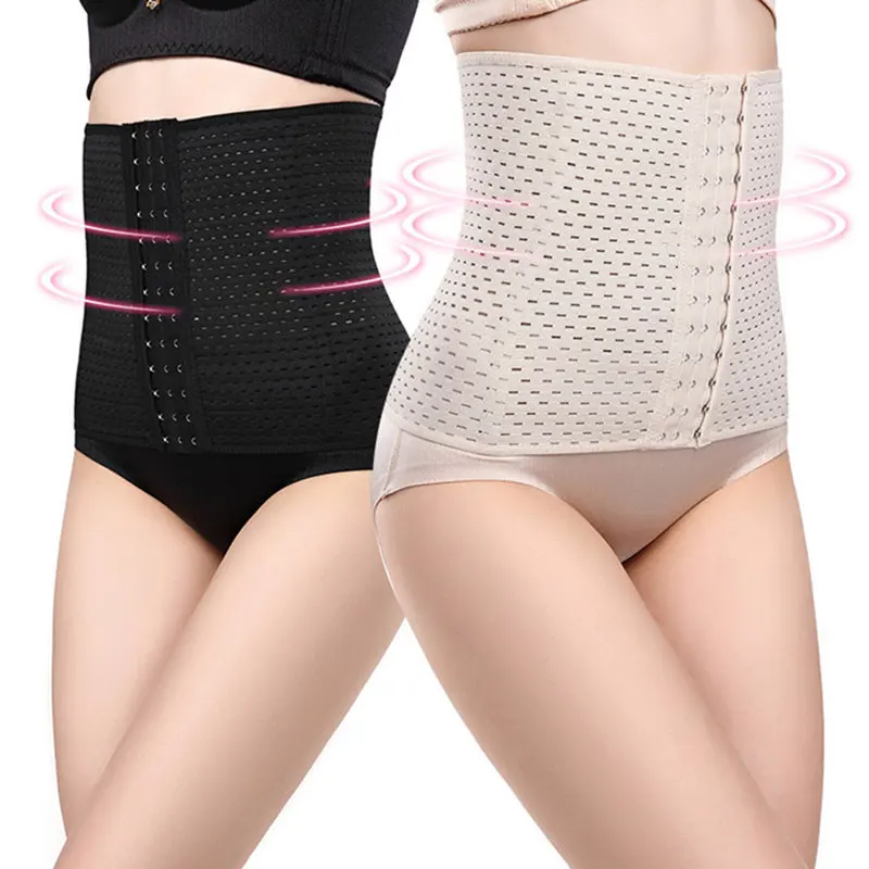 

Fajas Women body shaper slimming waist trainer cincher shapwear for lose weight, Black,apricot