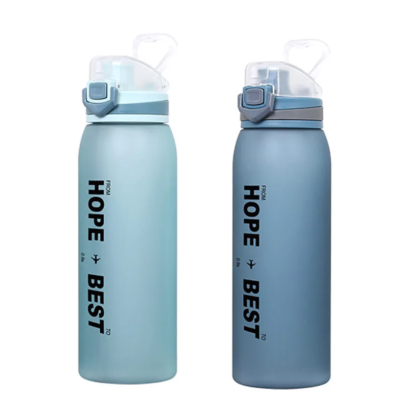 

2021 new amazon 900ml BPA Free Portable Plastic Water Bottles Tritan material cup sport water bottle, Customized color