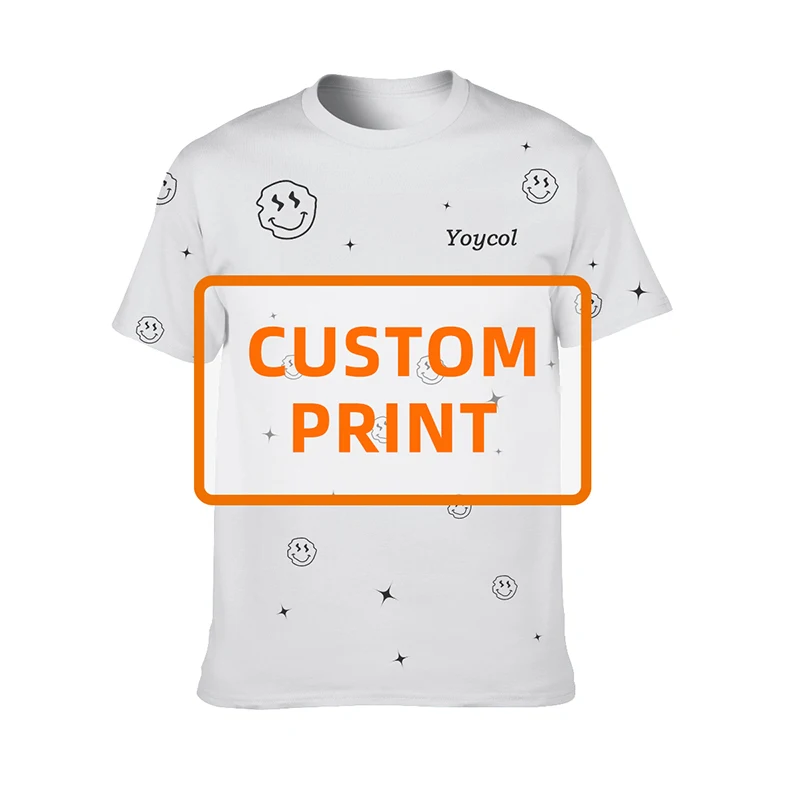 

Yoycol Drop Shipping Services 3d Custom Printing Gym Tshirt Men Custom Logo Skull Private Label Tshirts, Customized color