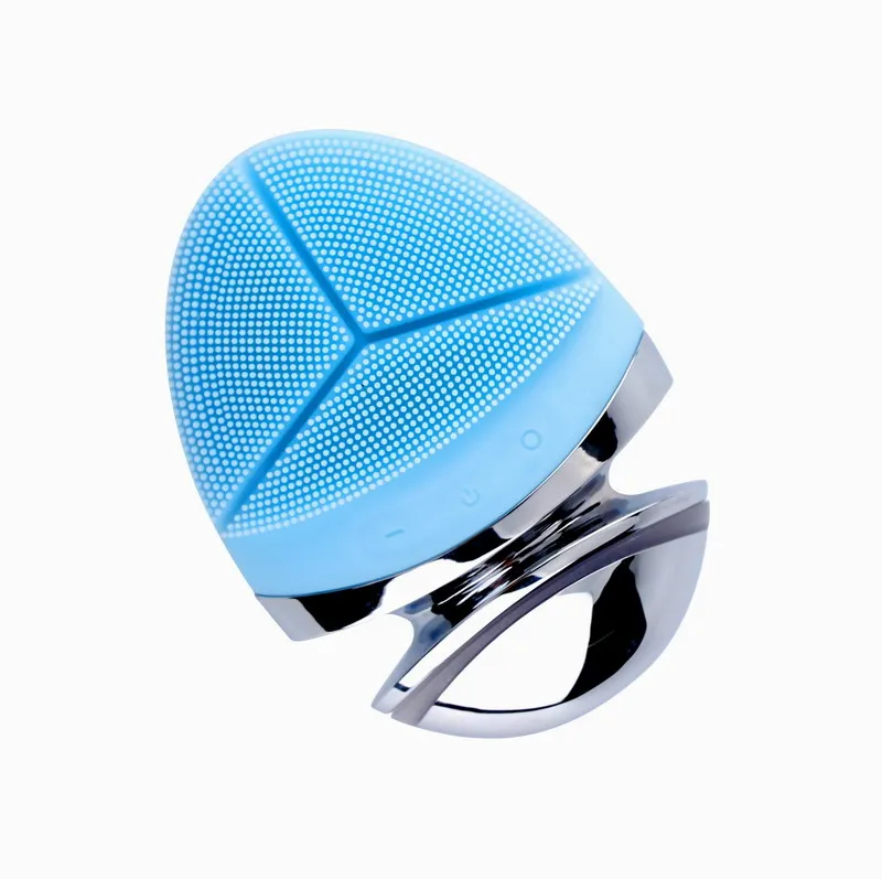 

Silicone Wireless Charging Vibrating Electric Massager Facial Cleansing Brush