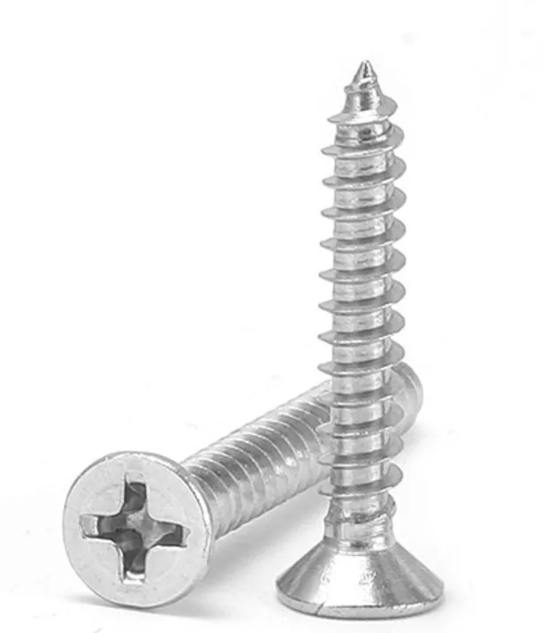 
Metric Cross recessed countersunk head self tapping screws 