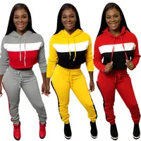 

2020 New Arrivals Womens Sets 2 Pieces Sweatsuit Pullover Hoodies Sweatshirt Suits Outfit Two Piece Women Tracksuits Y12320