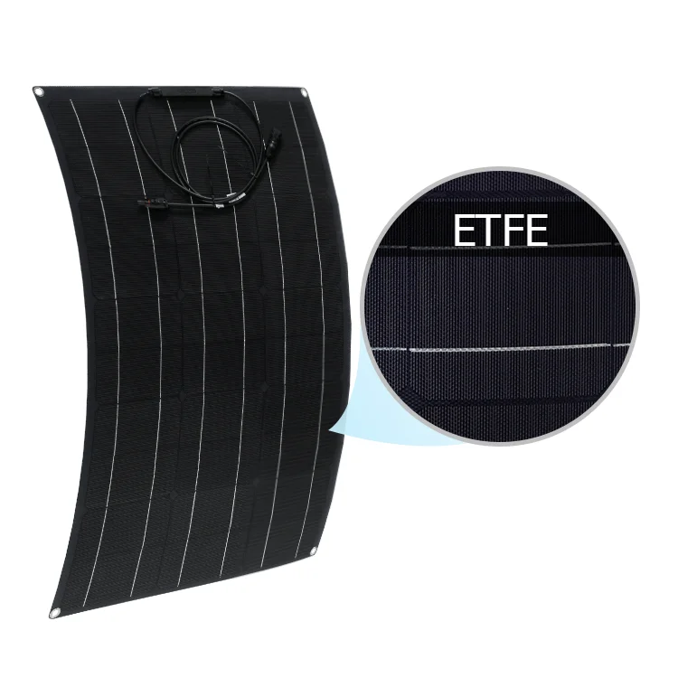 

New Arrival Black 80W ETFE Mono Cell Flexible Solar Panel