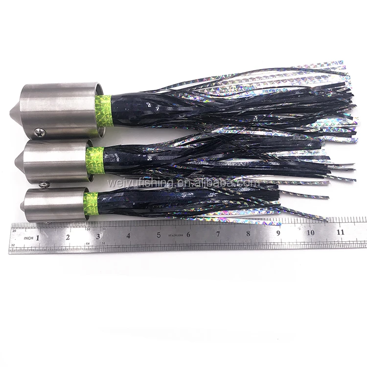 Heavy Duty Stainless Steel Rattle Head Trolling Lure