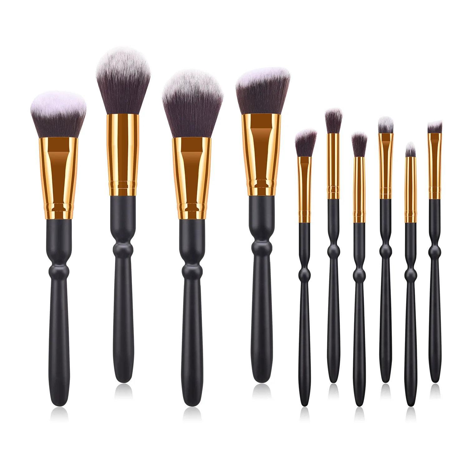

HZM 10 pcs la.girl face mask brush free sample make up brow brush free shipping set of brushes face make up products set, Pink
