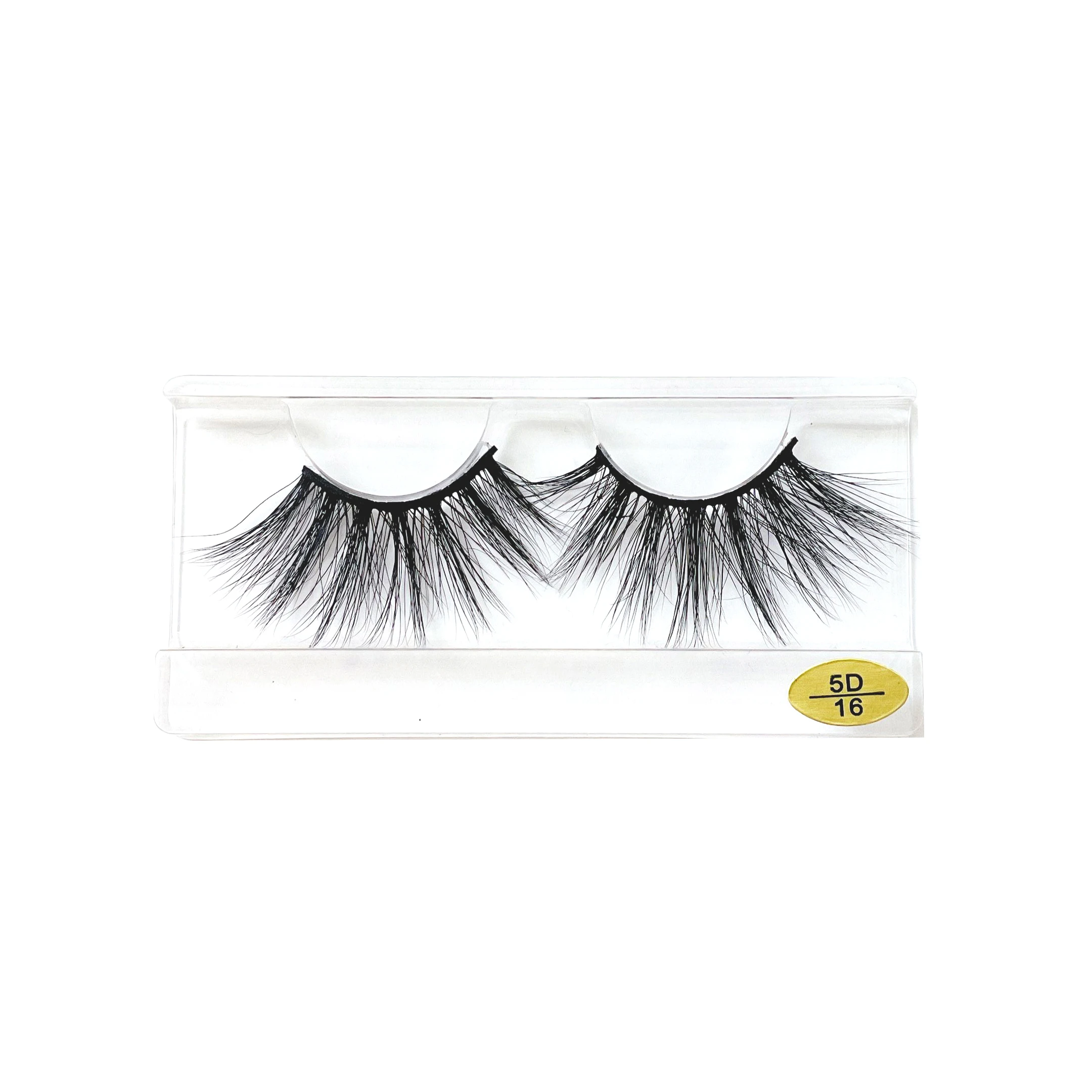

korean 5d real mink eyelash extensions with christmas eyelash packaging, Black