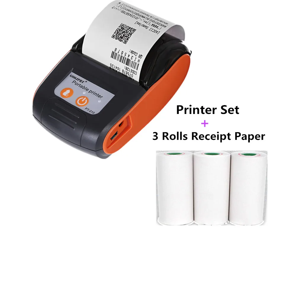 

Goojprt PT210 Thermal Printer BT 58mm, Black