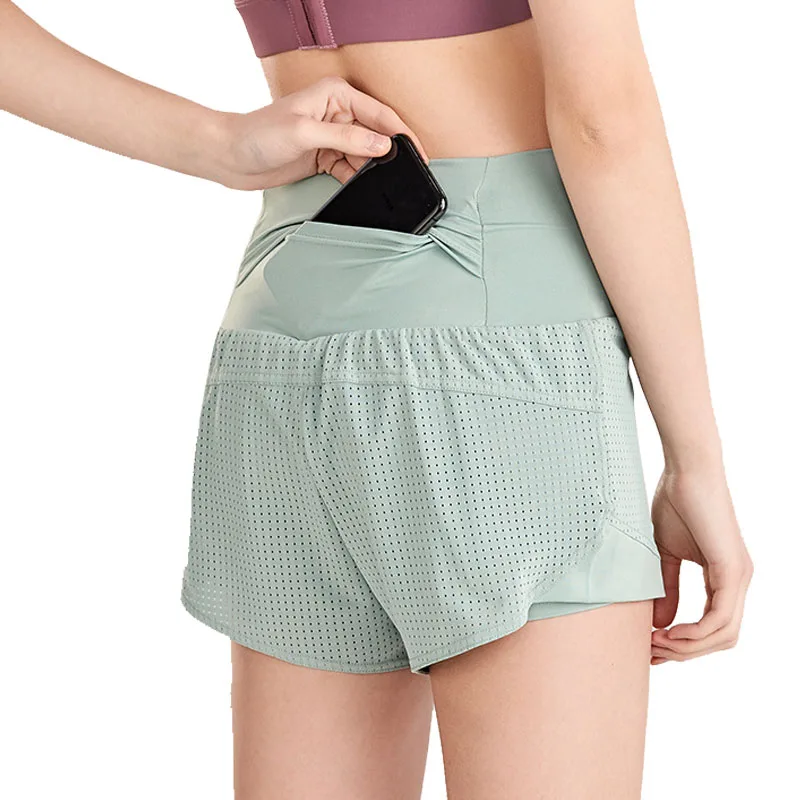 

Women's Mesh Comfort Fitness Active Running Sports Exercise Shorts