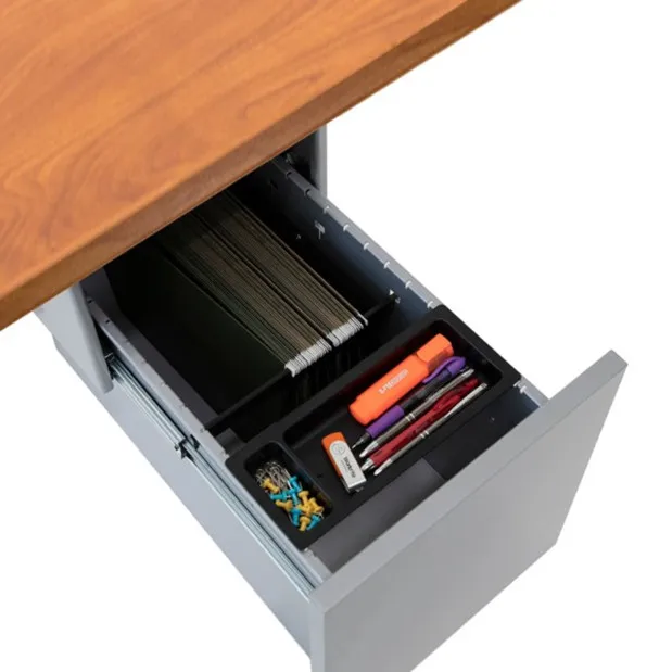 Under Desk Pullout Drawer Kit Metal Hanging Pedestal Desk Organizer