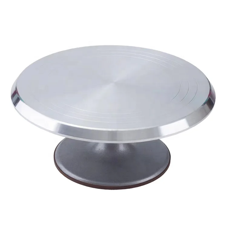 

Hot Sale Non-slip Aluminium Alloy Cake Rotating Turntable for Cake Decorating