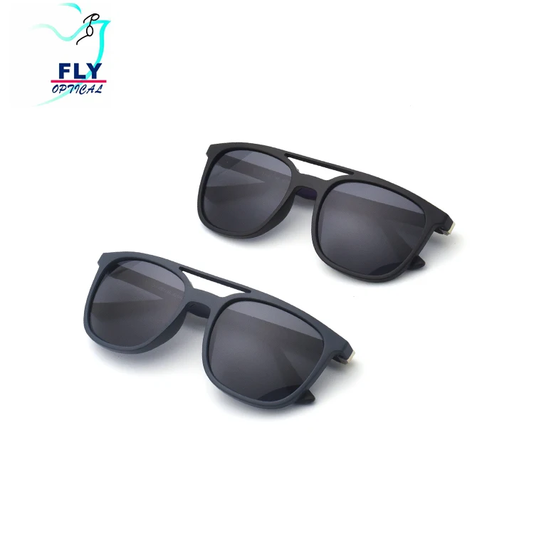 

high quality double bridge tr90 square polarized sunglasses uv400 2020