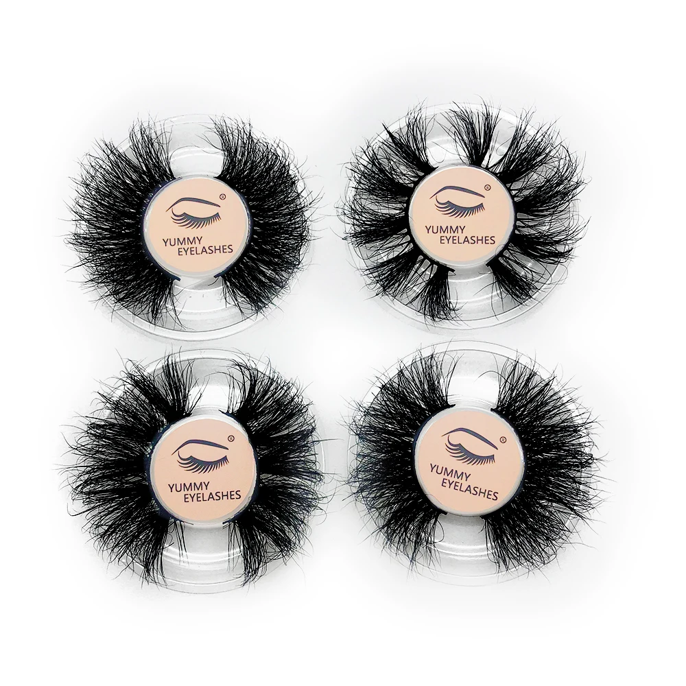 

High quality 100% real 3D mink eyelashes lashes3d wholesale vendor bulk Silk Faux mink create your own brand, Natural black