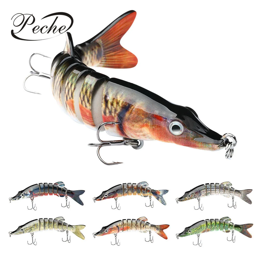 

Isca Artificial 12.5cm/21g Fishing Lures Multi Jointed Swimming Bait Sahte Yem Dropshipping 8 Segmented Trolling Fishing Bait