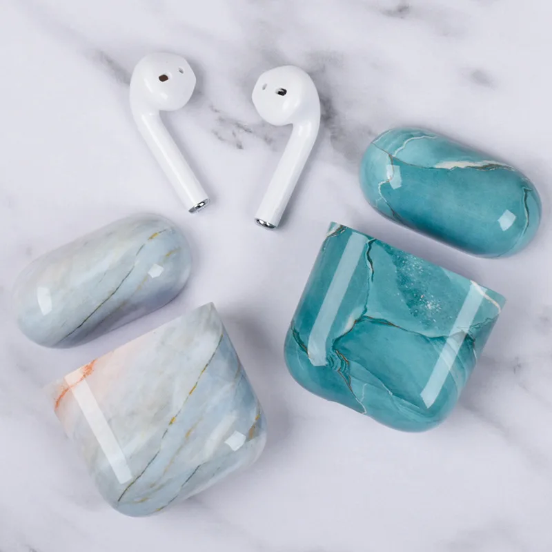 

Promotion Marble print case cover earphone earbuds protector cover for apple airpods pro 3 2