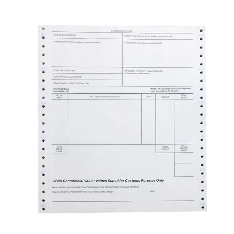 
Yulu Paper 210*297mm receipt book Carbonless Triplicate form with 3 sheet perforated printing 
