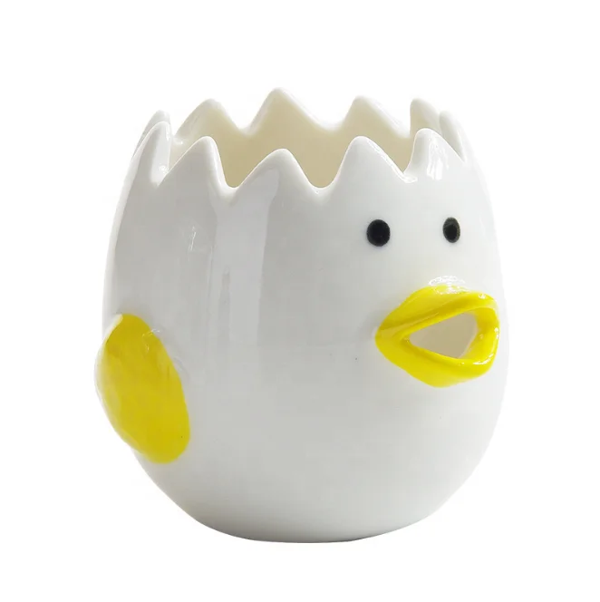 

QY New product kitchen tools creative egg white separator ceramic egg yolk separation props household egg liquid filter, Picture