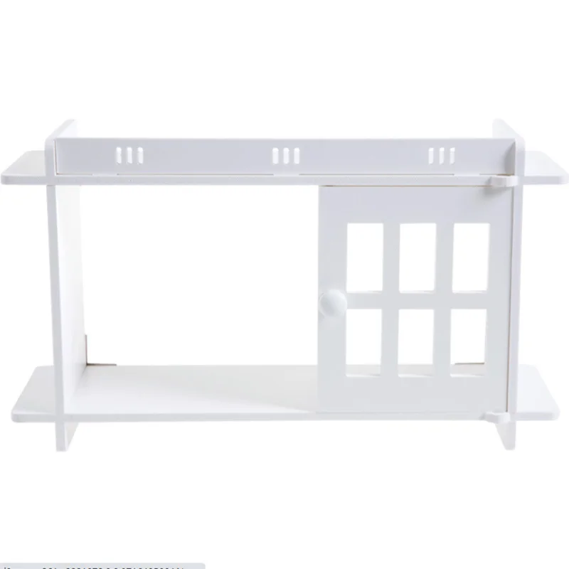 

Multi-purpose storage rack for Kitchen and bathroom Waterproof wall mounted sundries organization storage cabinet, White
