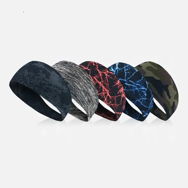 

Headband Absorbent Head Sweat Band Sweatband Elastic For Cycling fitness Sport Women Me