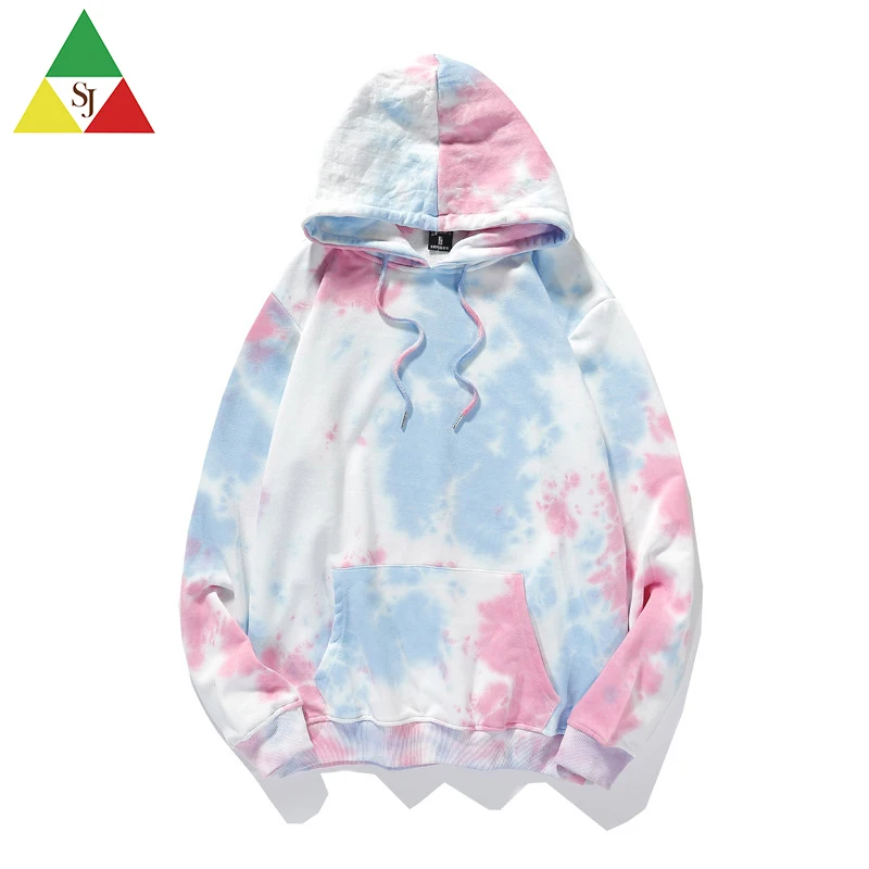 

Wholesale customized man tracksuit 300gsm cotton pullover hoodie tie dye
