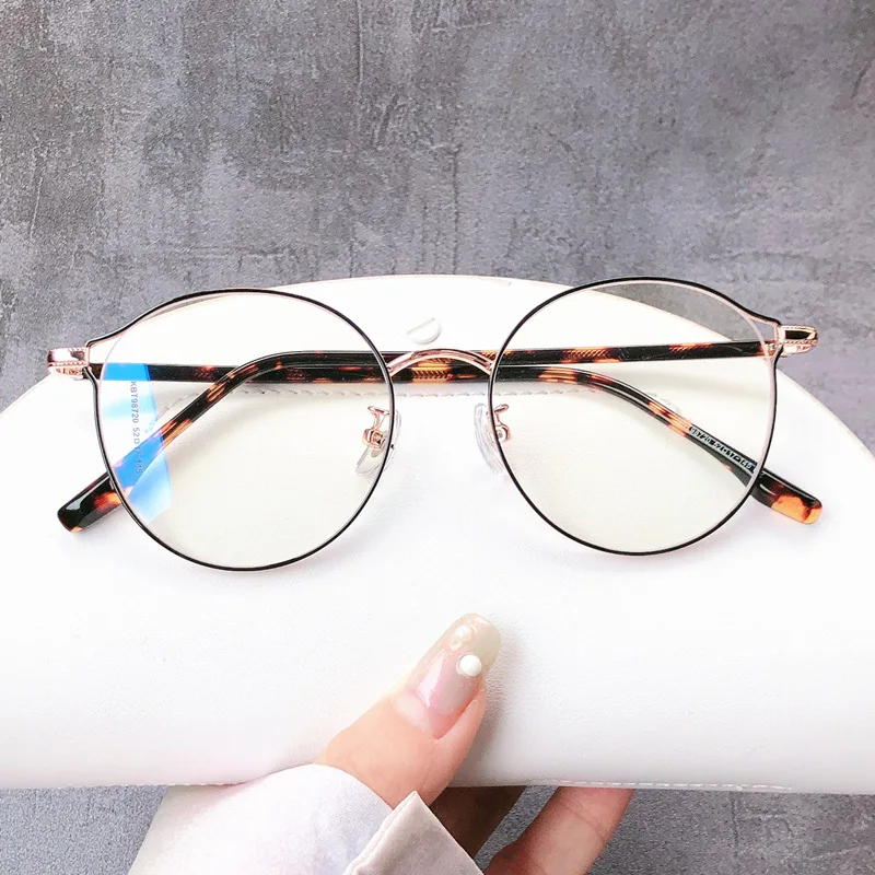 

Factory Wholesale Metal Prescription Oversized Glasses Round Vintage Eyeglasses Frames Oversize Round Metal Frame