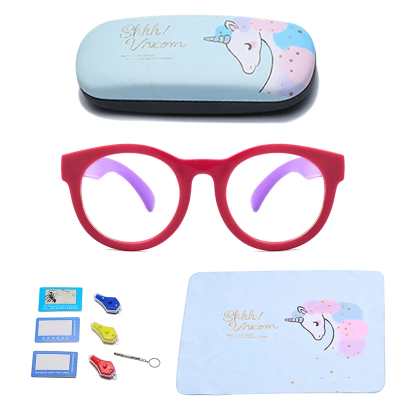 

Kids Anti Blue Light Screen Protector Optical Eye Glasses Frame Blue Light, 8 colors