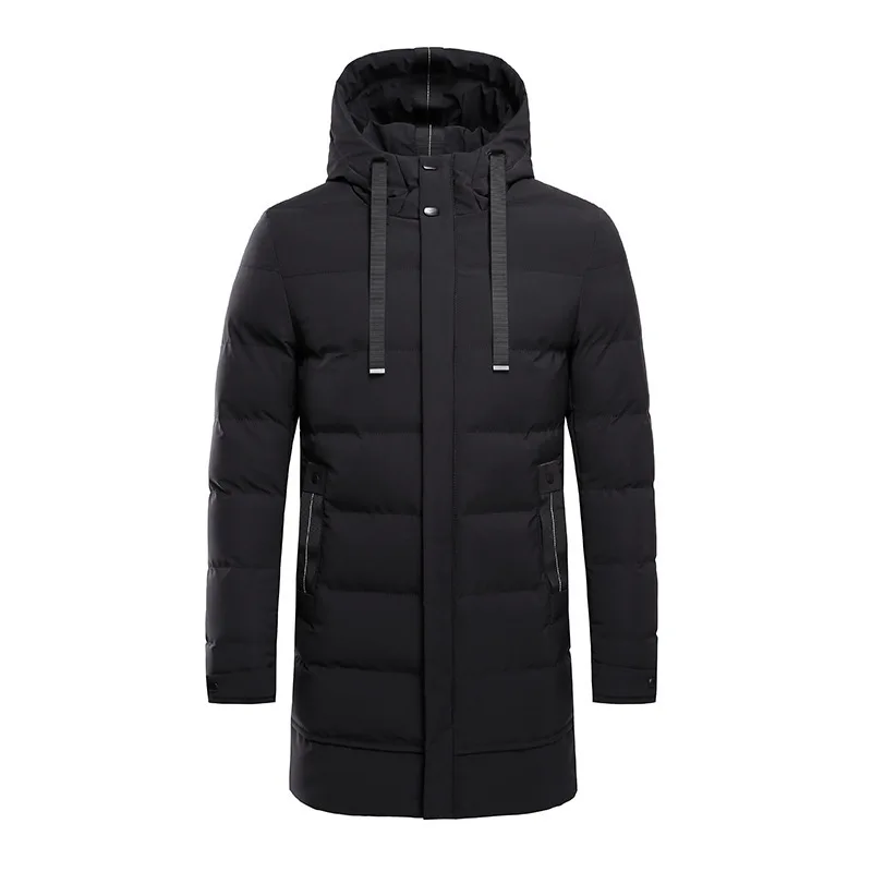 Wholesale Outdoor Warm Utility Bubble Coat Clothes Custom Winter Hoodie Long Puffer Jacket for Men