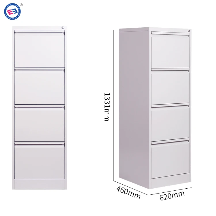 Commercial Furniture Steel Office Storage 4 Drawers Metal
