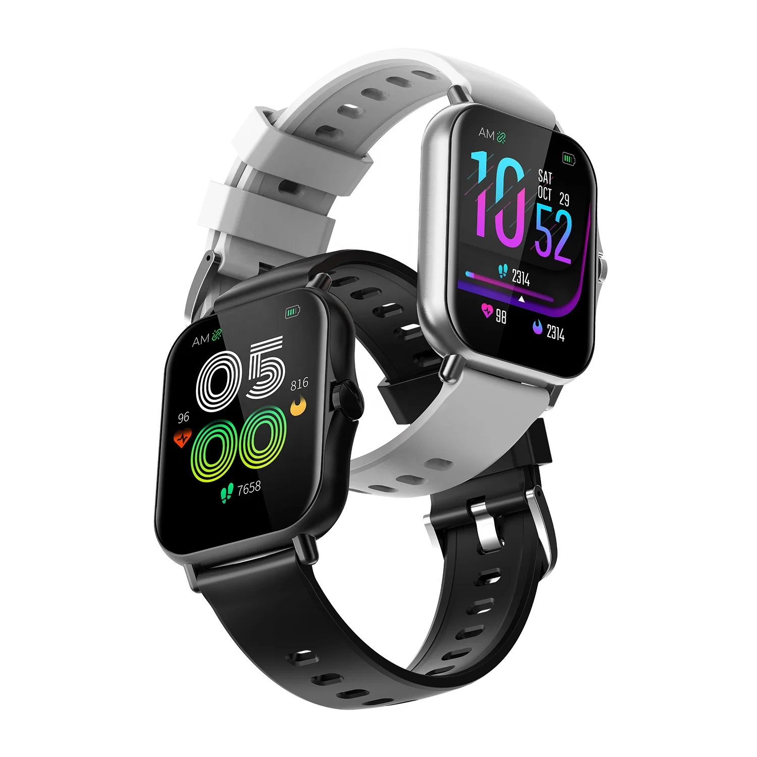 

S38 Smart Watch Phone Ip67 Waterproof Phone Heartrate Fitness Tracker Watch Silicon Strap Smartwatch