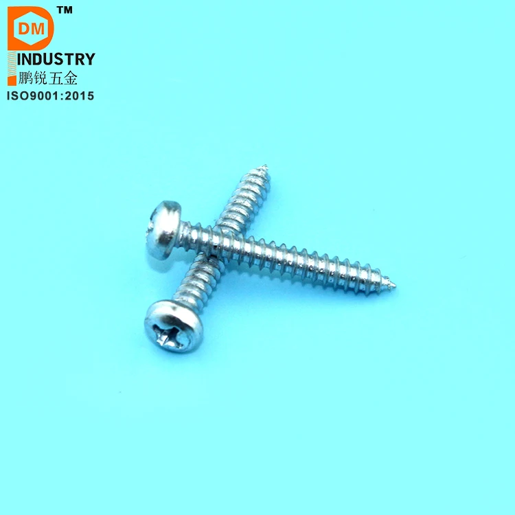 
DIN 7981 cross recessed pan head sef-tapping screws 