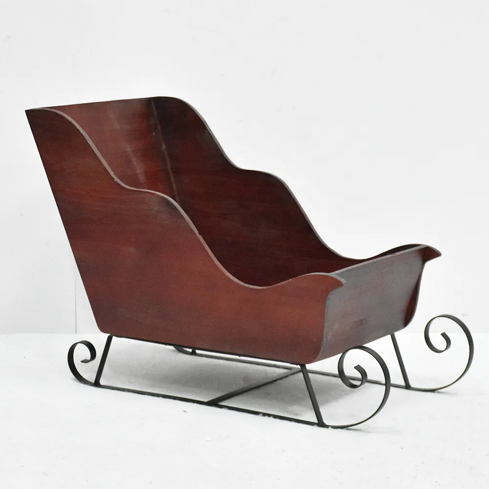 Shabby Chic Vintage Rustic Big Red Wooden Sleigh Buy Wooden Sleigh