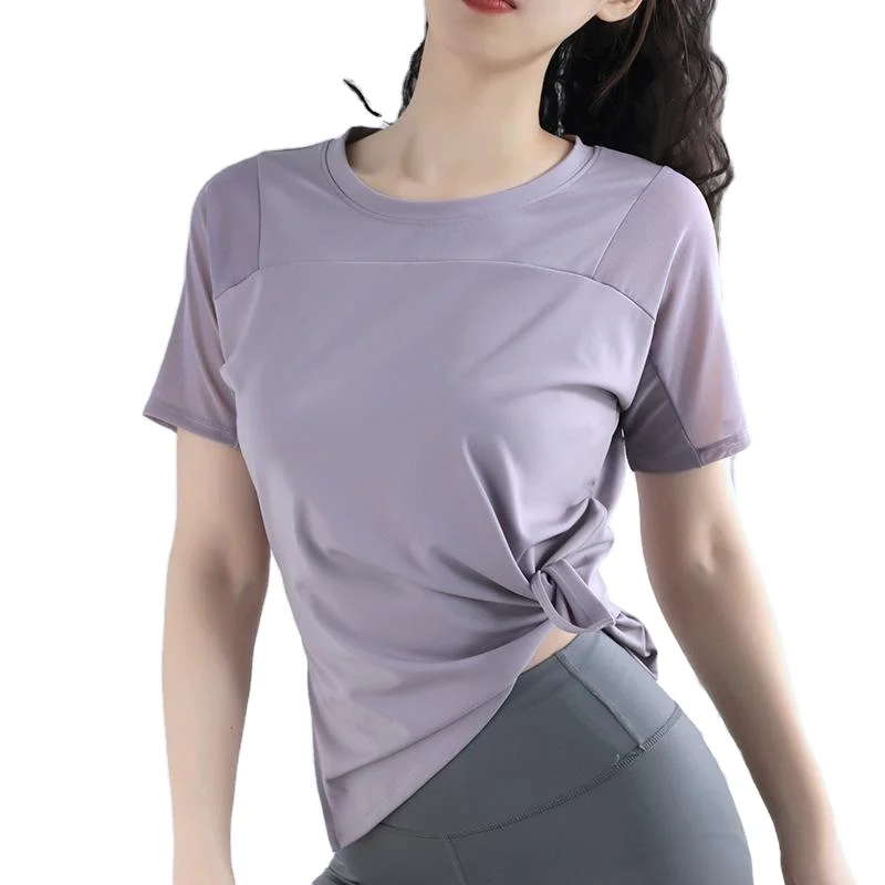 

One stop Wholesale Women Fitness gym sport Yoga Sweatshirts T-shirts Training Tops Shirts Sexy Women Ladies Quantity Fitness oem