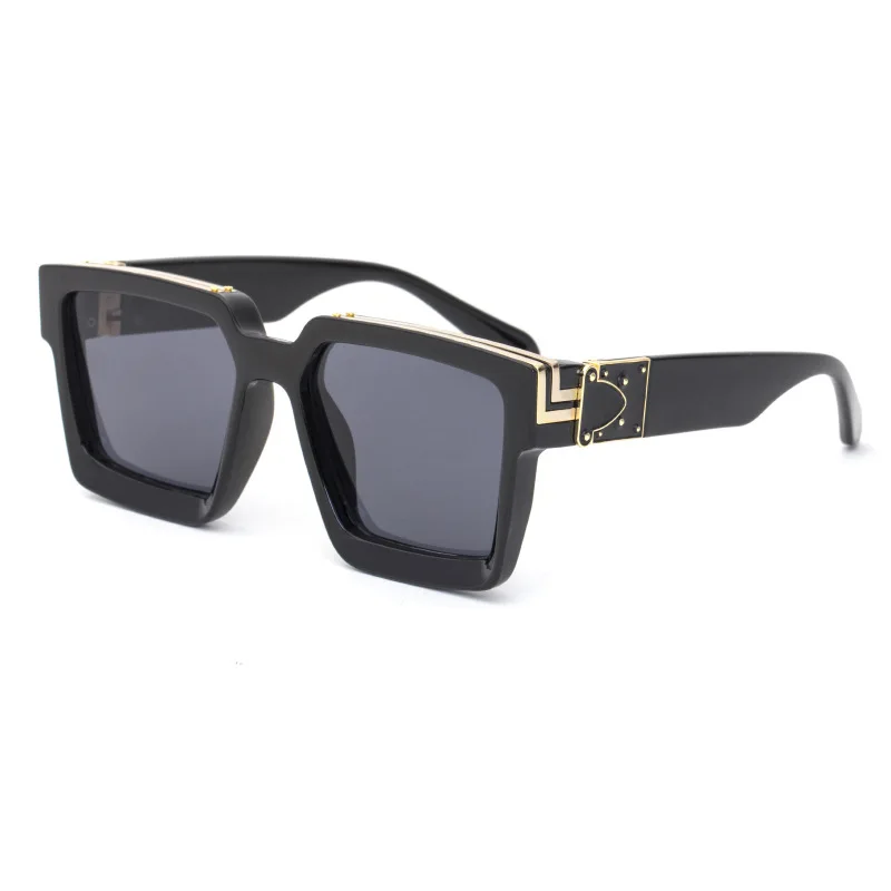 

2021 Hot Sale Fashion Brand Design Square Large Frame Sunglasses 86229