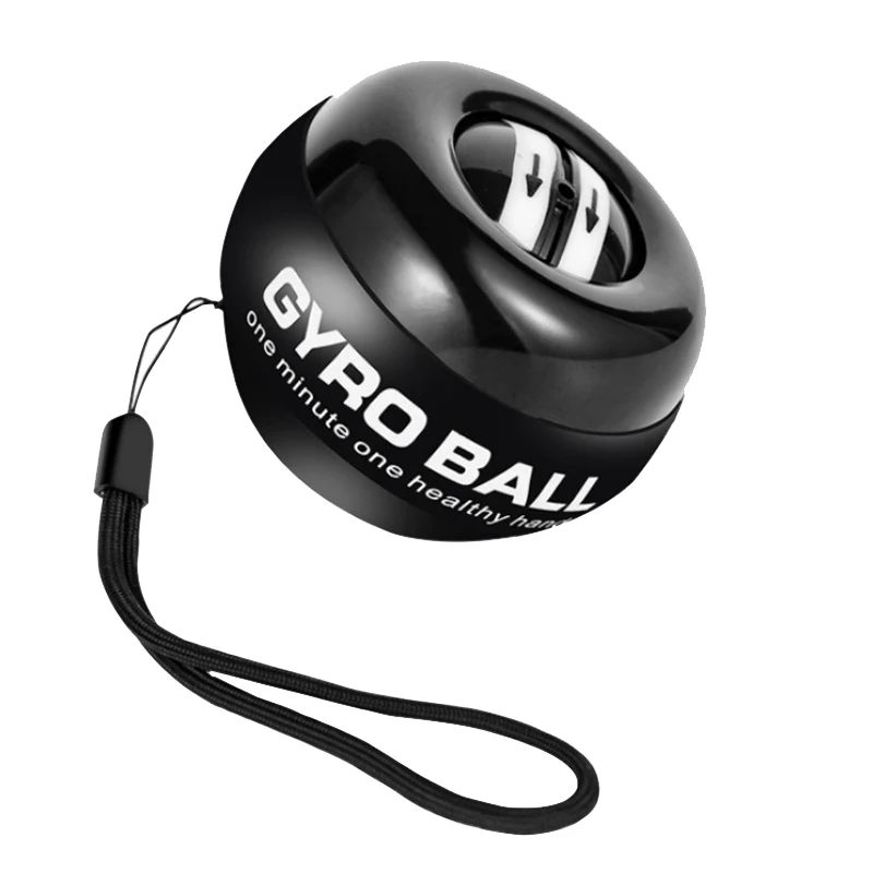 

Flashlight Wrist Ball Spinner Gyroscopic Auto-Start arm exercise gyro ball Wrist Workout Toy Spinner with LED Lights, Black, red, blue